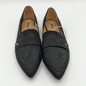 Diba Black Pointed Toe Loafer NEW